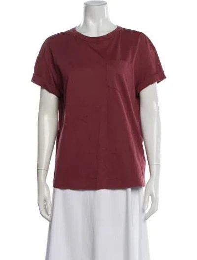 Pre-owned Brunello Cucinelli Crew Neck Short Sleeve T-shirt In Pink