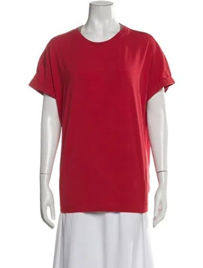 Pre-owned Brunello Cucinelli Crew Neck Short Sleeve T-shirt In Pink