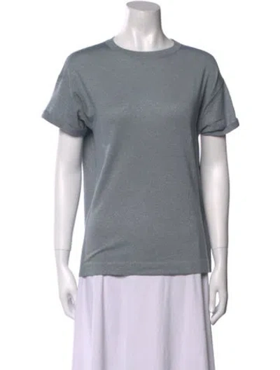 Pre-owned Brunello Cucinelli Crew Neck Short Sleeve T-shirt W/ Tags In Gray