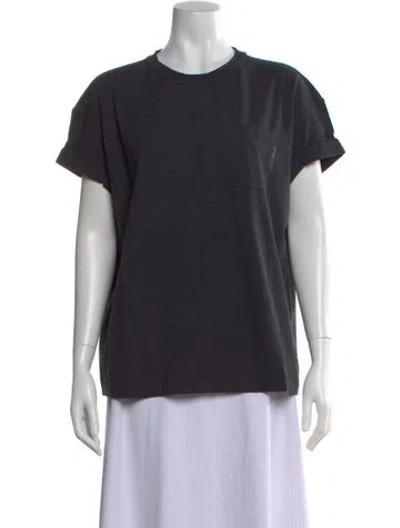 Pre-owned Brunello Cucinelli Crew Neck Short Sleeve T-shirt W/ Tags In Gray