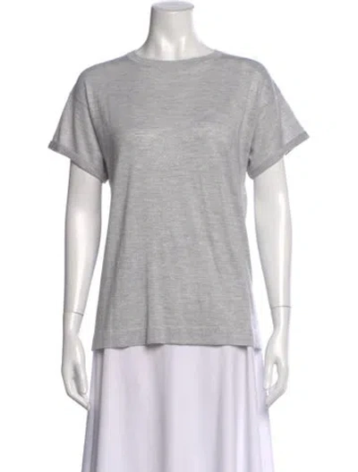 Pre-owned Brunello Cucinelli Crew Neck Short Sleeve T-shirt W/ Tags In Gray