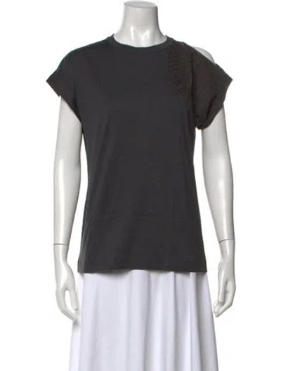Pre-owned Brunello Cucinelli Crew Neck Short Sleeve T-shirt W/ Tags In Gray