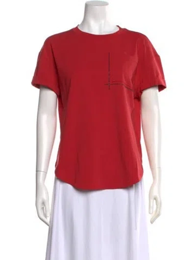 Pre-owned Brunello Cucinelli Crew Neck Short Sleeve T-shirt W/ Tags In Red