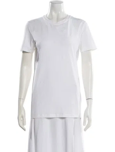 Pre-owned Brunello Cucinelli Crew Neck Short Sleeve T-shirt In White
