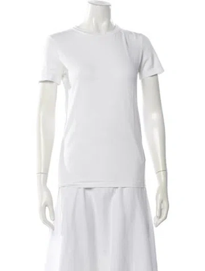 Pre-owned Brunello Cucinelli Crew Neck Short Sleeve T-shirt In White