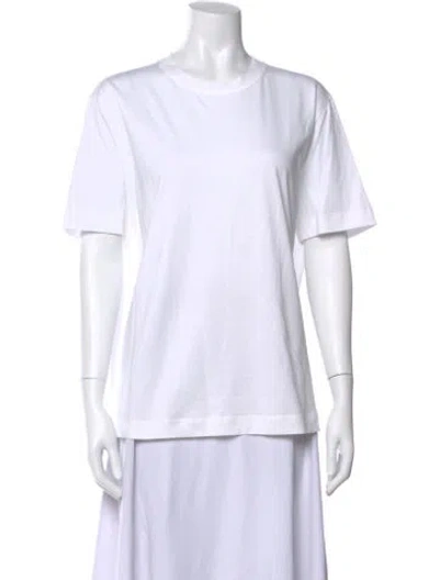 Pre-owned Brunello Cucinelli Crew Neck Short Sleeve T-shirt In White