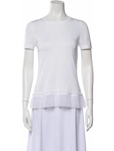 Pre-owned Brunello Cucinelli Crew Neck Short Sleeve T-shirt In White