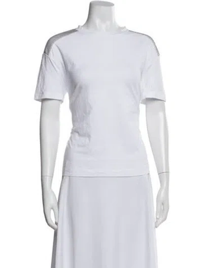 Pre-owned Brunello Cucinelli Crew Neck Short Sleeve T-shirt In White