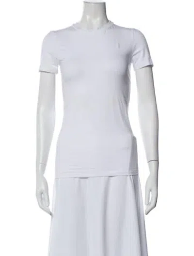 Pre-owned Brunello Cucinelli Crew Neck Short Sleeve T-shirt In White