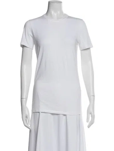 Pre-owned Brunello Cucinelli Crew Neck Short Sleeve T-shirt In White