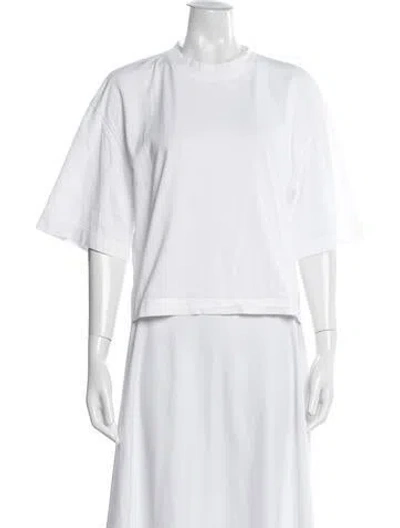 Pre-owned Brunello Cucinelli Crew Neck Short Sleeve T-shirt In White