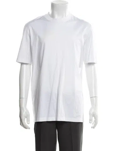 Pre-owned Brunello Cucinelli Crew Neck Short Sleeve T-shirt In White