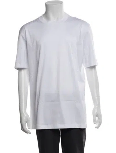 Pre-owned Brunello Cucinelli Crew Neck Short Sleeve T-shirt In White