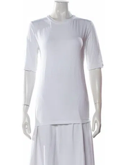 Pre-owned Brunello Cucinelli Crew Neck Short Sleeve T-shirt In White