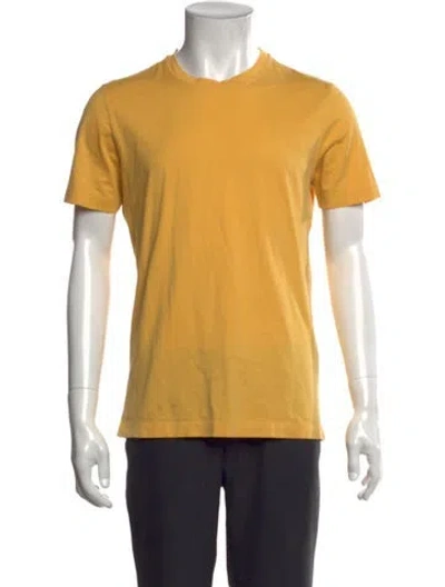 Pre-owned Brunello Cucinelli Crew Neck Short Sleeve T-shirt In Yellow