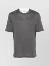 Brunello Cucinelli Basic Silk-blend T-shirt In Metallic