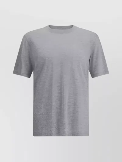 BRUNELLO CUCINELLI CREW NECK SILK T-SHIRT