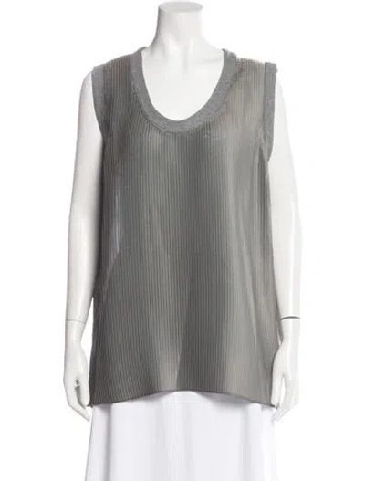 Pre-owned Brunello Cucinelli Crew Neck Sleeveless Top