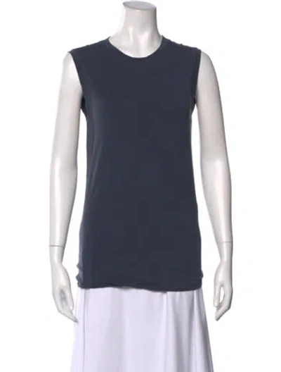 Pre-owned Brunello Cucinelli Crew Neck Sleeveless Top In Gray