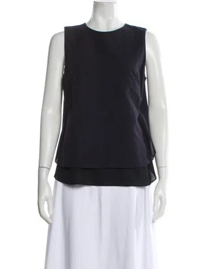 Pre-owned Brunello Cucinelli Crew Neck Sleeveless Top In White