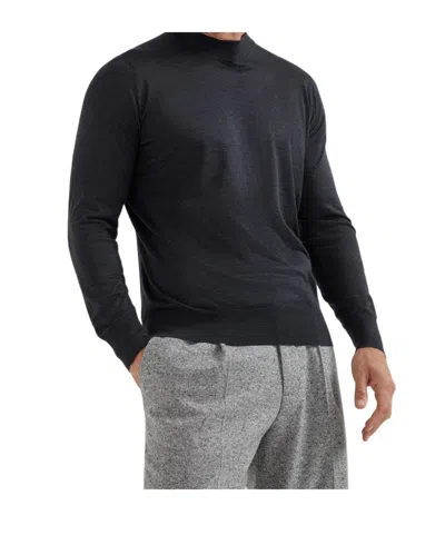 Brunello Cucinelli Crew-neck Sweater In Black