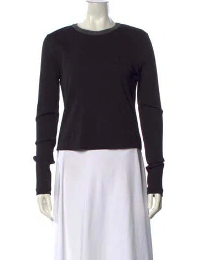 Pre-owned Brunello Cucinelli Crew Neck Sweater In Black