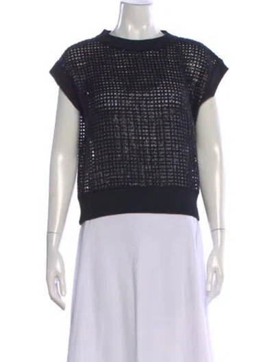 Pre-owned Brunello Cucinelli Crew Neck Sweater In Black
