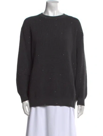 Pre-owned Brunello Cucinelli Crew Neck Sweater In Blue