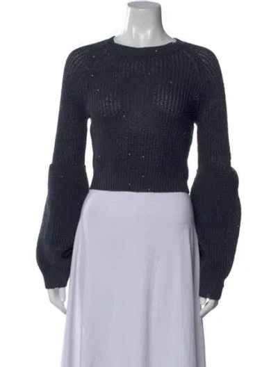 Pre-owned Brunello Cucinelli Crew Neck Sweater In Blue