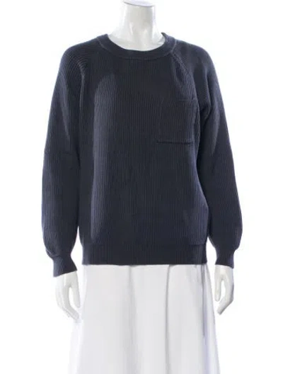 Pre-owned Brunello Cucinelli Crew Neck Sweater In Blue