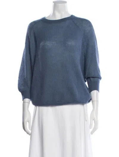 Pre-owned Brunello Cucinelli Crew Neck Sweater In Blue