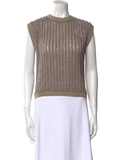 Pre-owned Brunello Cucinelli Crew Neck Sweater In Brown