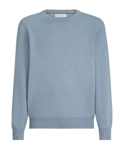 Brunello Cucinelli Crew-neck Sweater In Multi