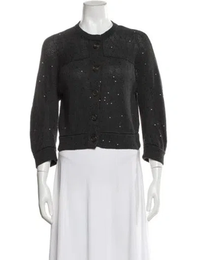 Pre-owned Brunello Cucinelli Crew Neck Sweater In Gray