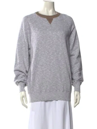 Pre-owned Brunello Cucinelli Crew Neck Sweater In Gray