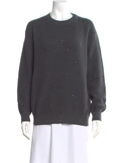 Pre-owned Brunello Cucinelli Crew Neck Sweater In Gray