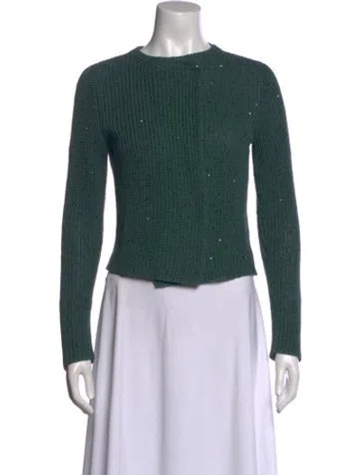 Pre-owned Brunello Cucinelli Crew Neck Sweater In Green