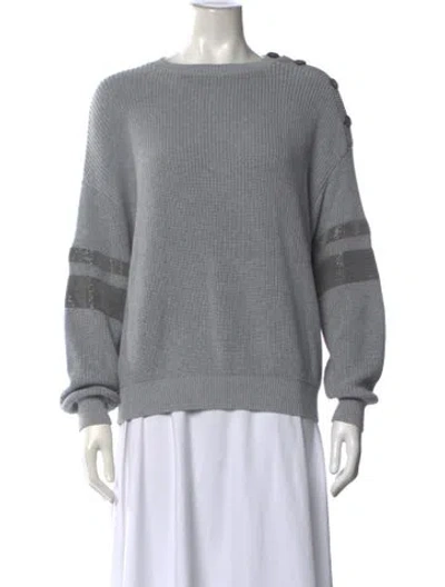 Pre-owned Brunello Cucinelli Crew Neck Sweater In Grey