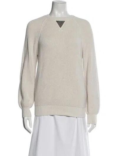 Pre-owned Brunello Cucinelli Crew Neck Sweater In Neutral