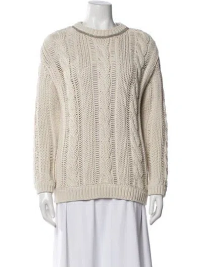 Pre-owned Brunello Cucinelli Crew Neck Sweater In Neutral