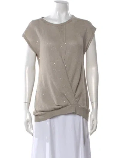 Pre-owned Brunello Cucinelli Crew Neck Sweater In Neutral