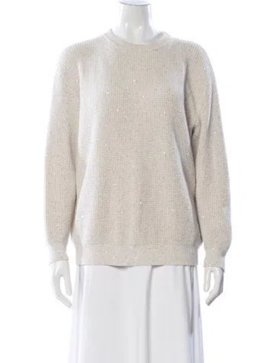 Pre-owned Brunello Cucinelli Crew Neck Sweater In Neutral