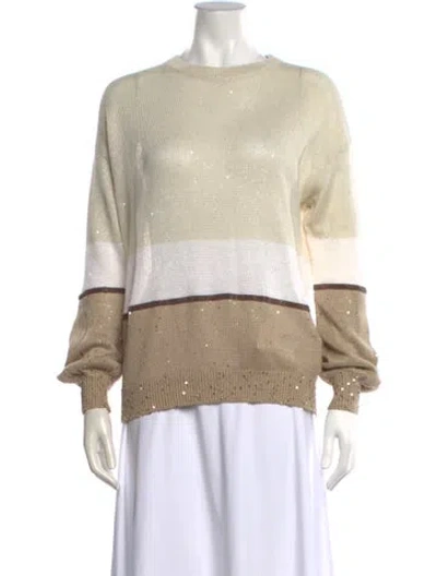 Pre-owned Brunello Cucinelli Crew Neck Sweater In Neutral