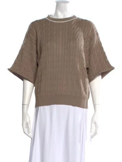 Pre-owned Brunello Cucinelli Crew Neck Sweater In Neutral