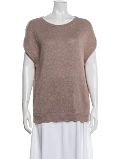 Pre-owned Brunello Cucinelli Crew Neck Sweater In Purple