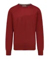 Brunello Cucinelli Cashmere Crew Neck Sweater In Red