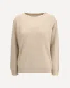 Brunello Cucinelli Ribbed Crew-neck Sweater In Neutral