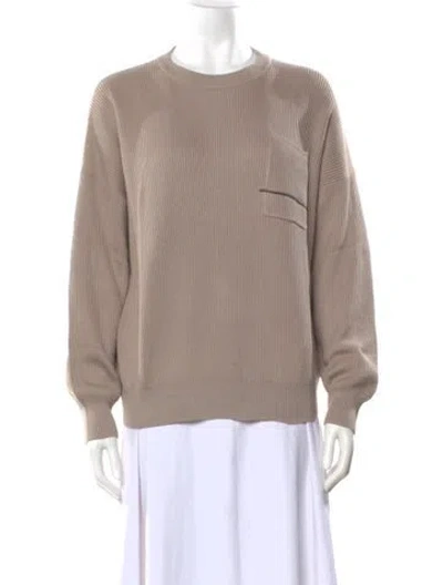 Pre-owned Brunello Cucinelli Crew Neck Sweater W/ Tags In Neutral