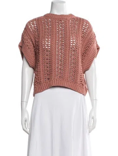 Pre-owned Brunello Cucinelli Crew Neck Sweater W/ Tags In Pink