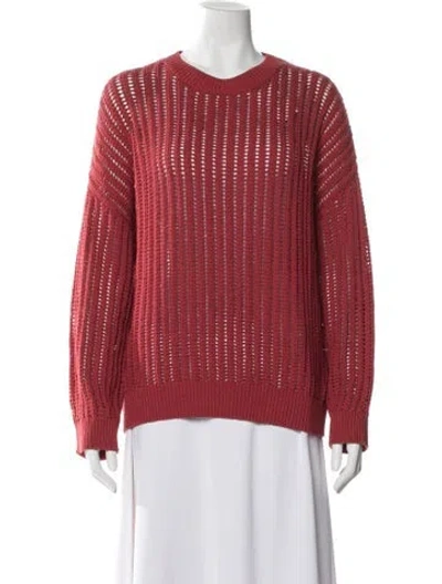 Pre-owned Brunello Cucinelli Crew Neck Sweater W/ Tags In Red
